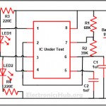How 555 Timer IC Testing Circuit Works?